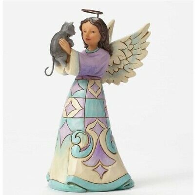 Jim Shore Pint Sized Angel With Kitten Figurine 4052057 New