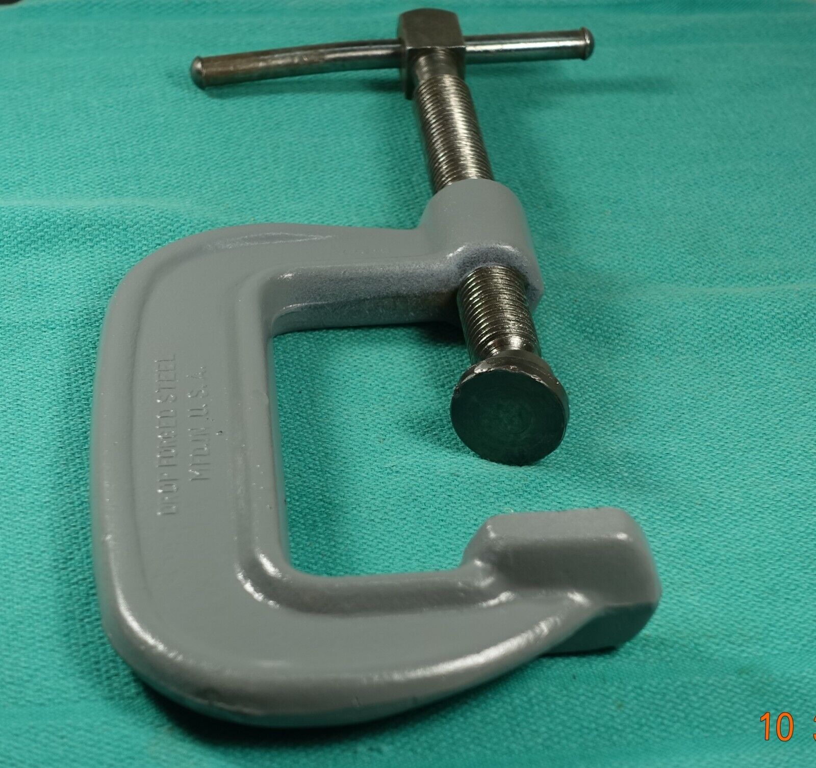 4" Wilton Heavy Duty No. 104 C-clamp  2-1/4" Standard Throat 3/4" Spindle