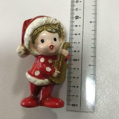 Christmas Girl Figurine Ornament 10 Cm Inarco Japan Pottery Antique From Japan