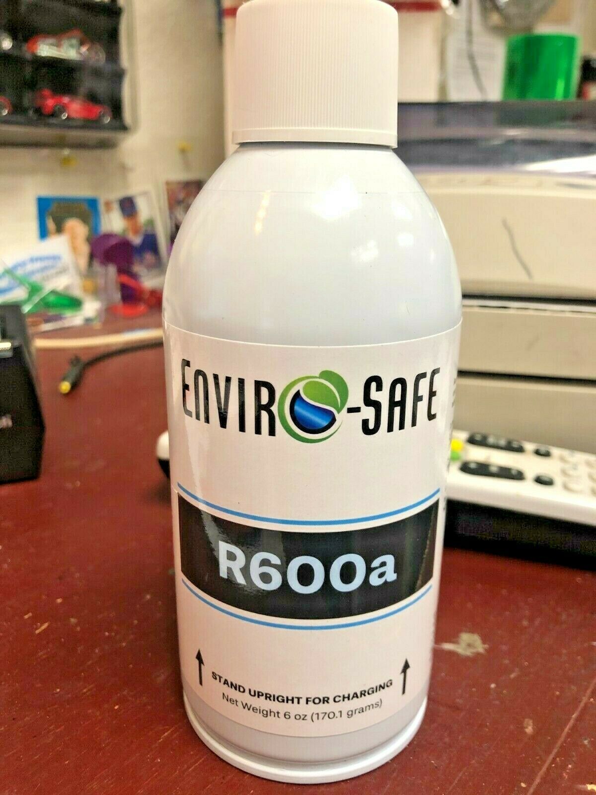 R600a, 6 Oz., New Upright For Liquid Can, Isobutane, Pharmaceutical Grade 99.7%