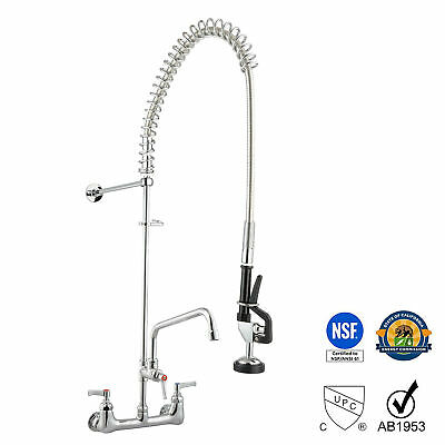 Pre-sale: Commercial Pre-rinse Faucet Swivel With 12" Add-on Faucet Cupc Nsf